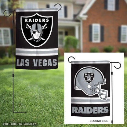 Las Vegas Raiders Garden Flag 2 Sided Logo