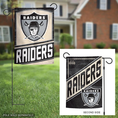 Las Vegas Raiders Garden Flag 2 Sided Retro Classic Logo