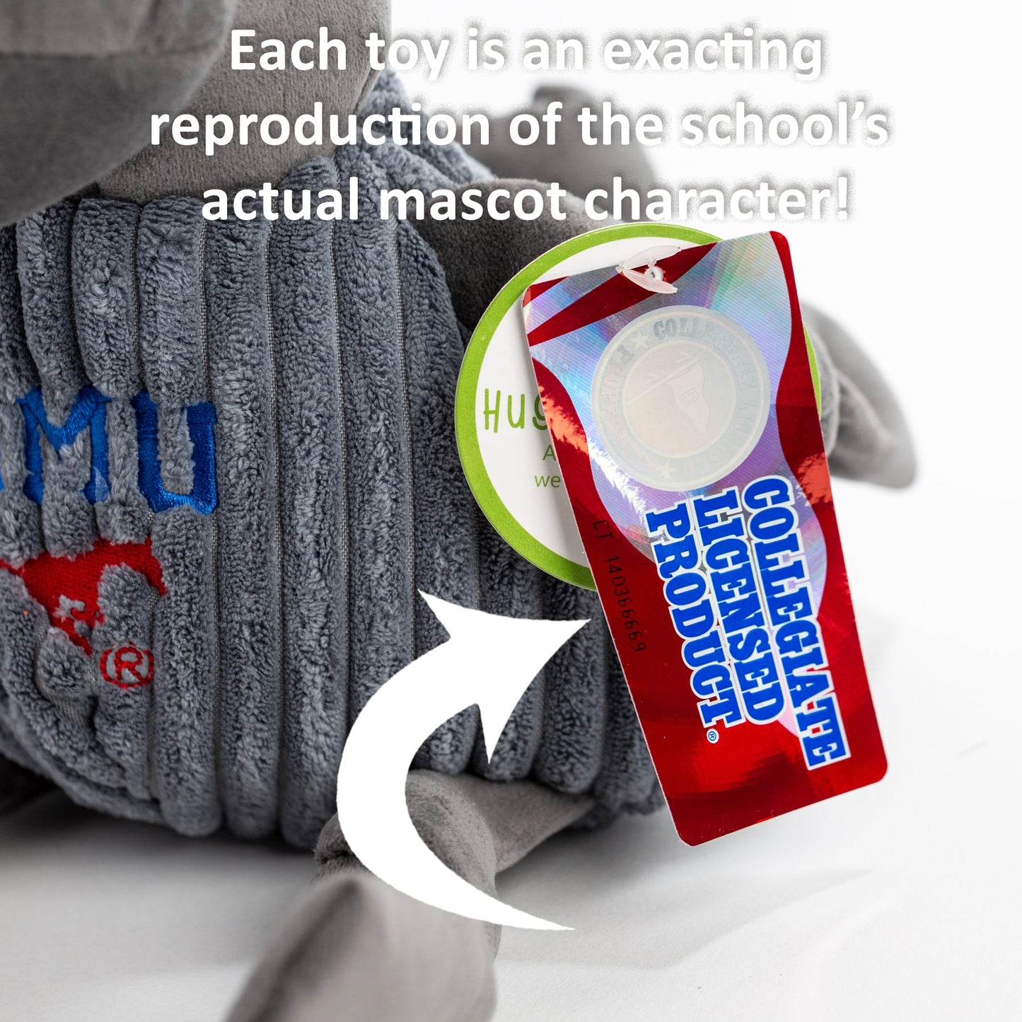 NCAA University of Iowa - Herky the Hawk Knottie® Plush Dog Toy