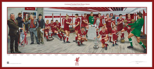 Liverpool FC Exclusive Dream Scene Lithograph Artwork Print by Artist Jamie Cooper