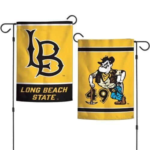 Long Beach State 49ers Garden Flag 2 Sided Double Logo