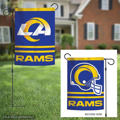 Los Angeles Rams Garden Flag 2 Sided Logo