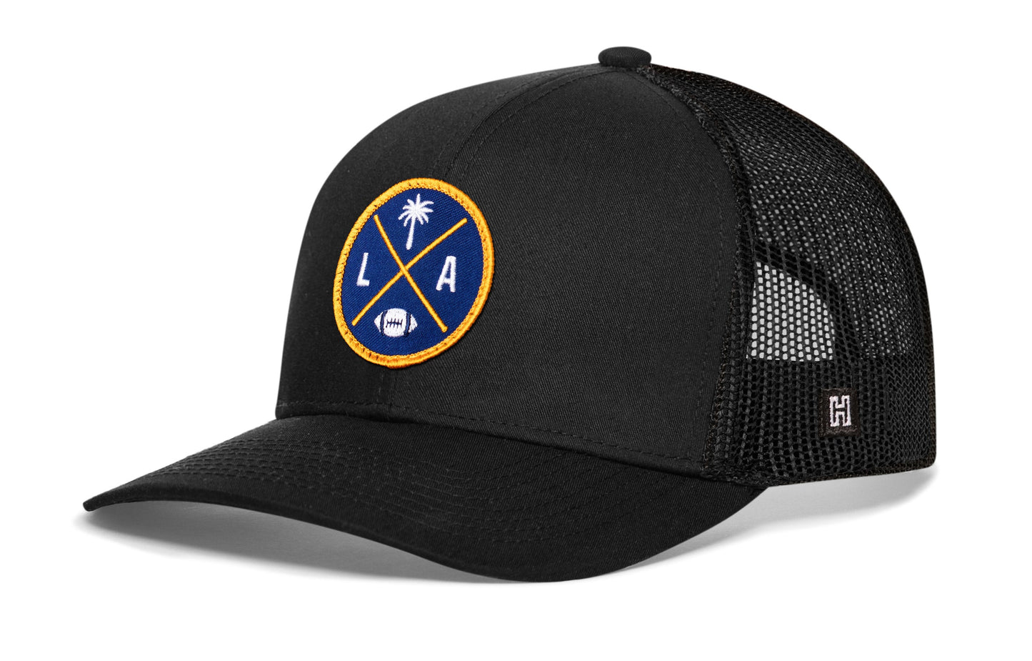 Los Angeles Football Trucker Hat  |  Dark Blue LA X Snapback