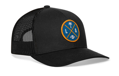Los Angeles Football Trucker Hat  |  Light Blue LA X Snapback