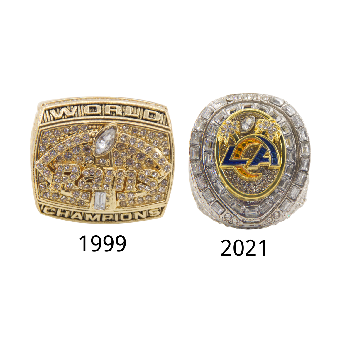 Los Angeles Football Championship Rings Set (2 Rings) – Limited Edition Collectible