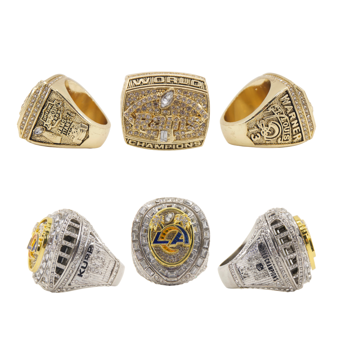 Los Angeles Football Championship Rings Set (2 Rings) – Limited Edition Collectible