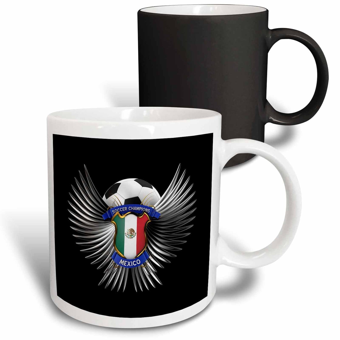 3dRose Mexico soccer ball with crest team football Mexican - Mugs (mug_159472)