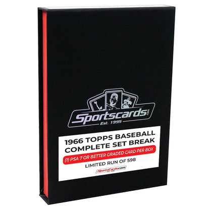 1966 Topps Baseball Complete Graded Set Break - (1) Graded Card (PSA 7 or Better) Per Box!