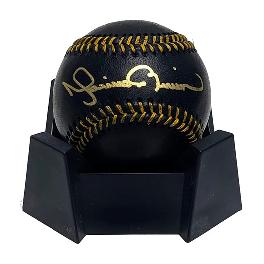 Mariano Rivera Autographed Black Baseball. BAS Authentication.
