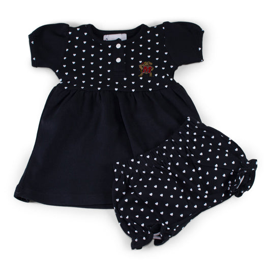 Maryland Girl's Heart Dress with Bloomers