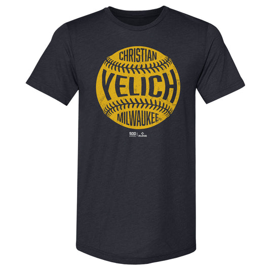 Christian Yelich Milwaukee Vintage Baseball WHT