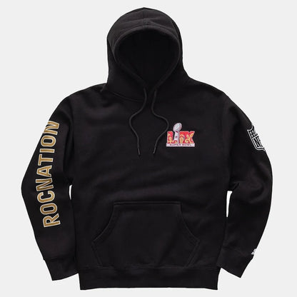 Roc Nation Black Super Bowl LIX Hoodie – NFL Football Fanwear Streetwear