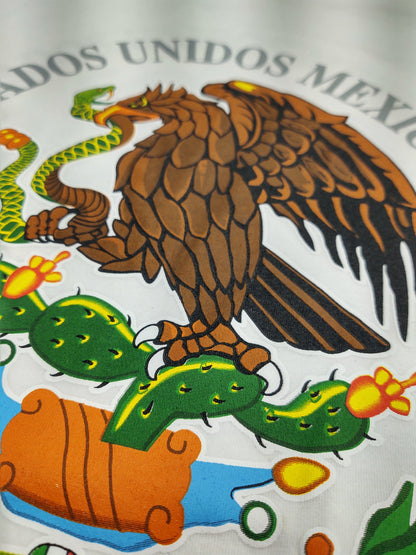 T-Shirts with Mexican Shield Printed with High Quality