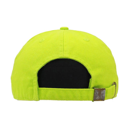 Puerto Rico Vintage Neon Lime Hat PR Logo