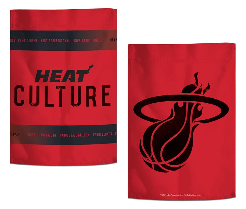 Miami Heat Culture City Garden Flag 2 Sided