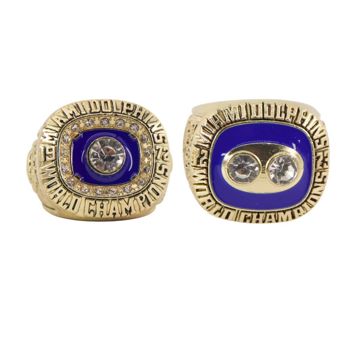 Miami Back-to-Back Football Championship Rings Set (1972 & 1973) – Limited Edition Collectible