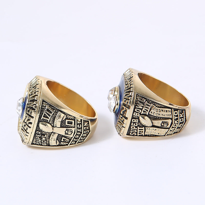 Miami Back-to-Back Football Championship Rings Set (1972 & 1973) – Limited Edition Collectible