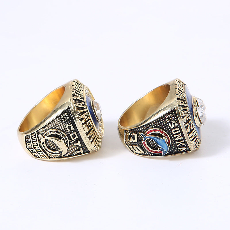 Miami Back-to-Back Football Championship Rings Set (1972 & 1973) – Limited Edition Collectible