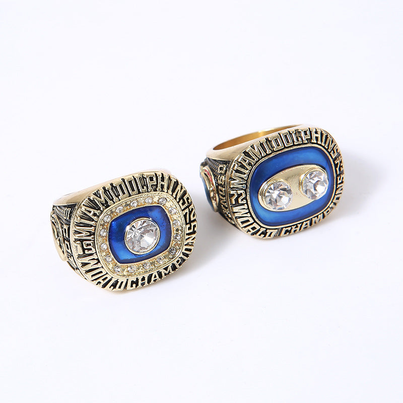 Miami Back-to-Back Football Championship Rings Set (1972 & 1973) – Limited Edition Collectible