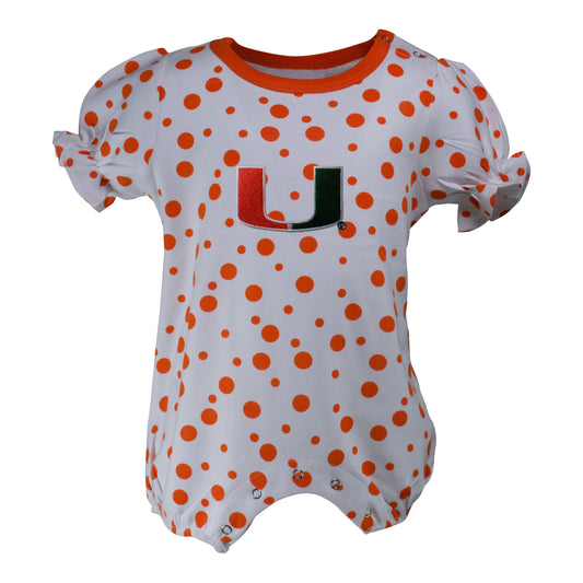 Miami Polka Dot Girl's Romper