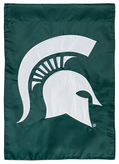 Michigan State University 2 Sided Garden Flag Spartans Applique
