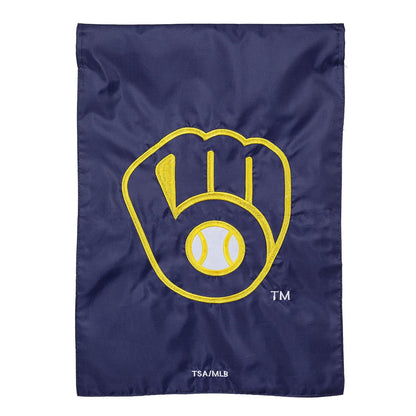 Milwaukee Brewers 2 Sided Garden Flag - Applique