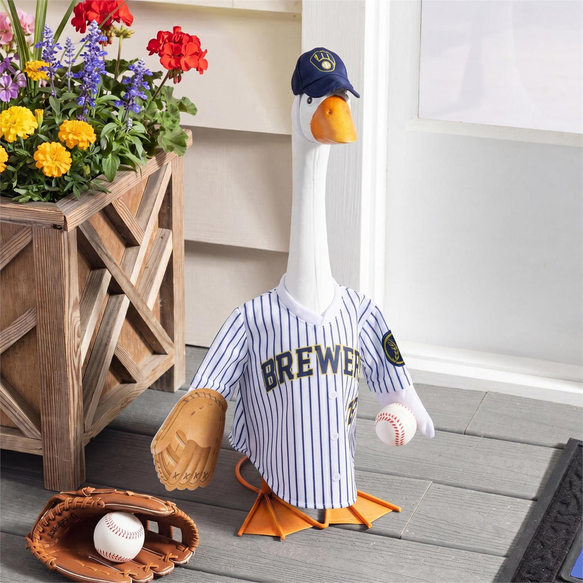 Milwaukee Brewers Porch Goose Outfit for 21-Inch Goose