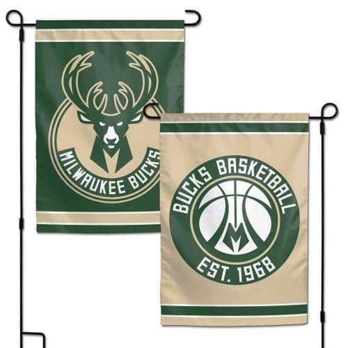 Milwaukee Bucks Garden Flag 2 Sided