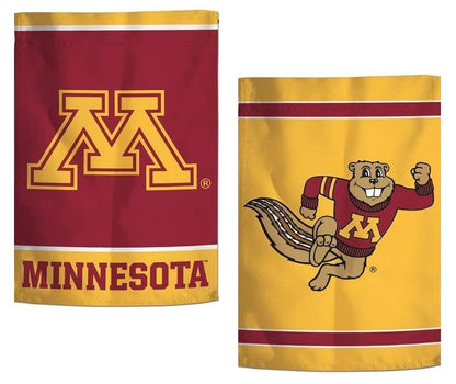 Minnesota Gophers Garden Flag 2 Sided Logo