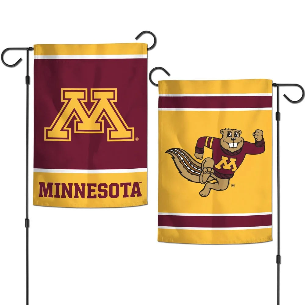 Minnesota Gophers Garden Flag 2 Sided Logo