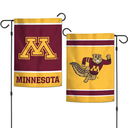 Minnesota Gophers Garden Flag 2 Sided Logo