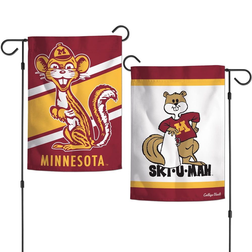 Minnesota Gophers Garden Flag 2 Sided Vintage Logo