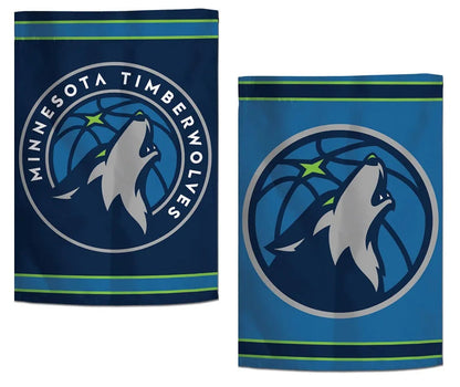 Minnesota Timberwolves Garden Flag 2 Sided Logo