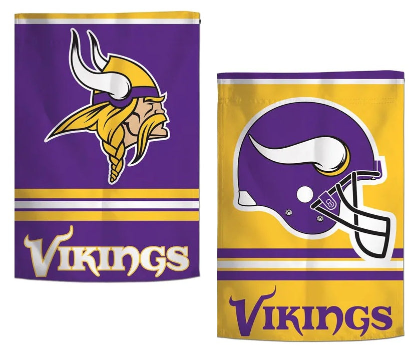 Minnesota Vikings Garden Flag 2 Sided Logo