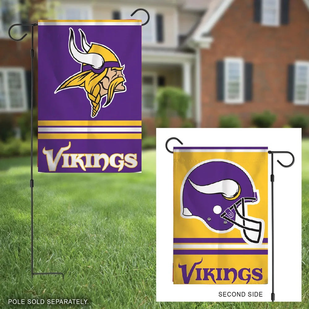 Minnesota Vikings Garden Flag 2 Sided Logo