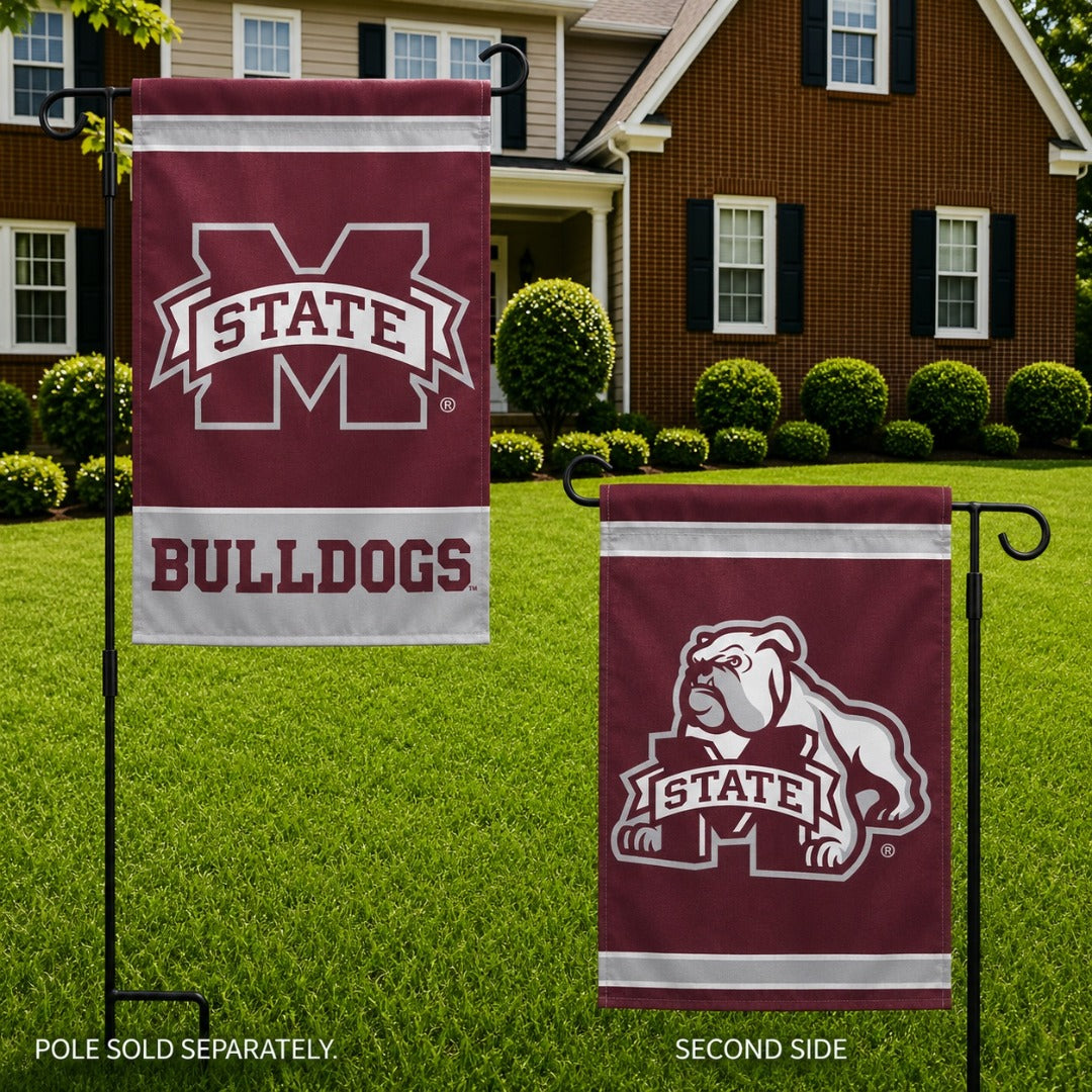 Mississippi State Bulldogs Garden Flag 2 Sided