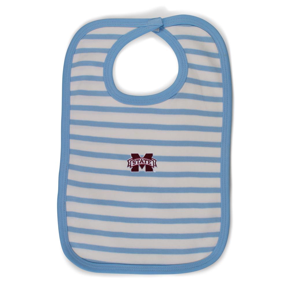 Mississippi State Infant Stripe Knit Bib