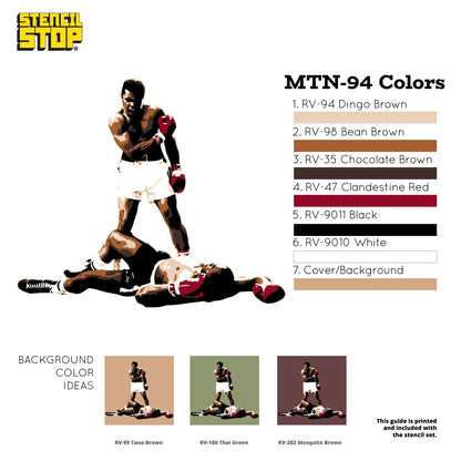 Muhammad Ali "Knockout" Layered Stencil Set