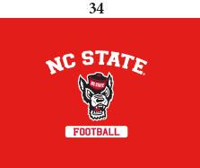NC State Infant Lap Shoulder Creeper Print