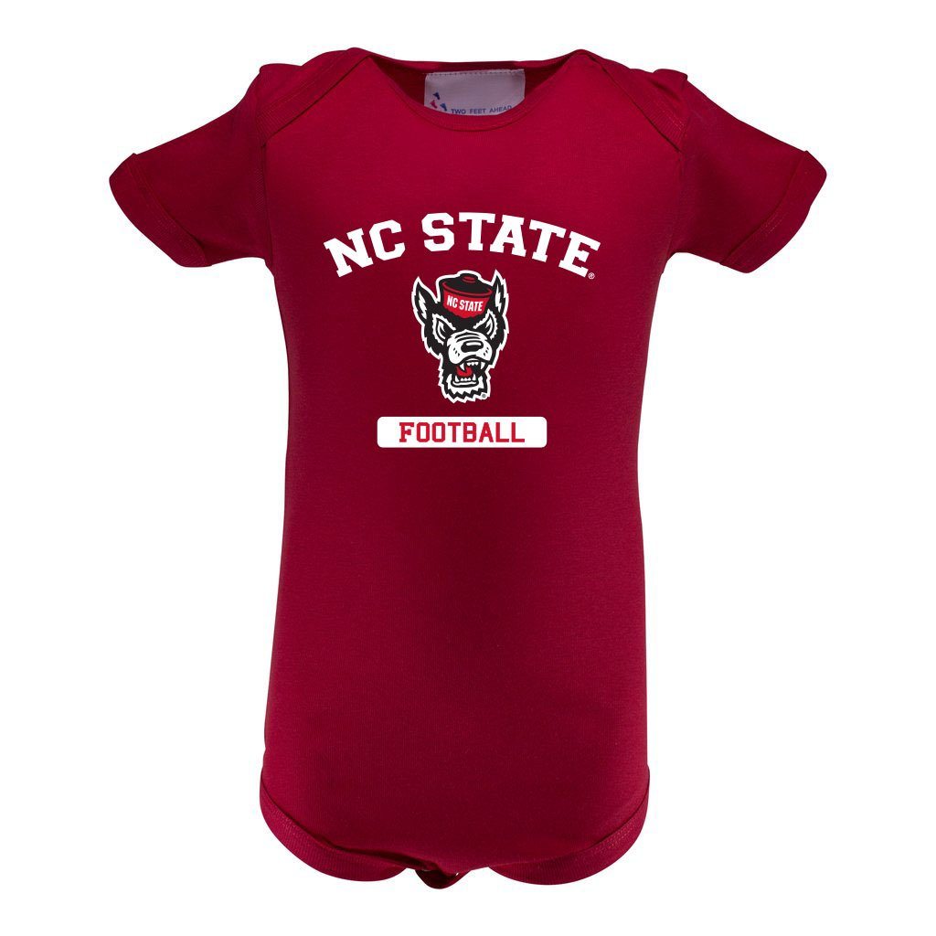 NC State Infant Lap Shoulder Creeper Print