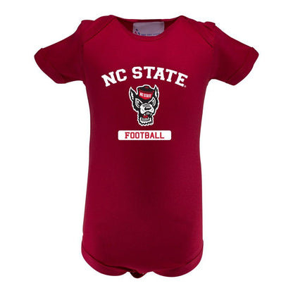 NC State Infant Lap Shoulder Creeper Print