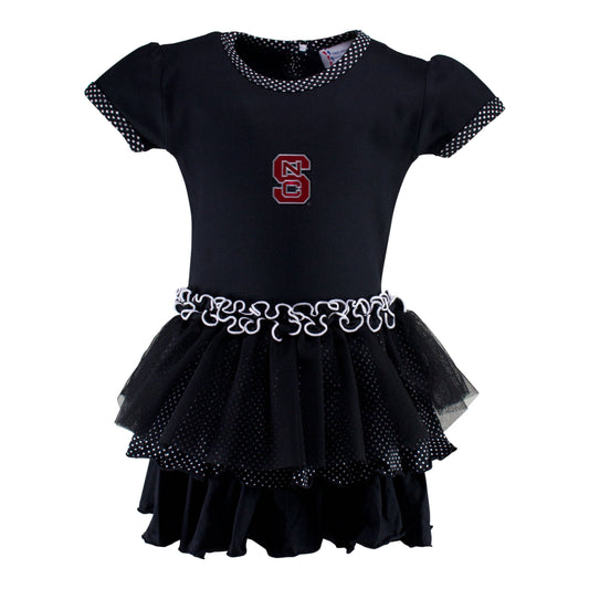 NC State Pin Dot Tutu Dress