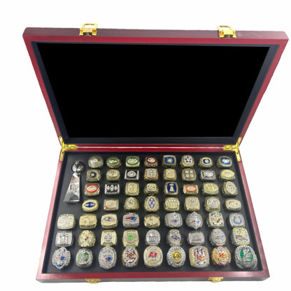 59 Football Championship Rings Set (1966-2024) – Size 11 Collectible