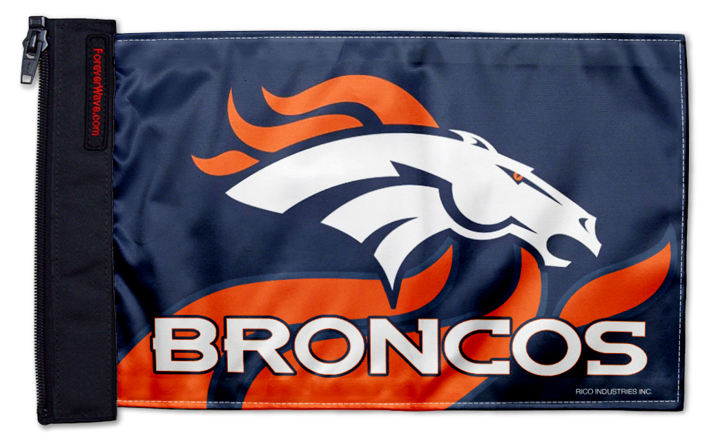 Denver Broncos 11"x17" Forever Wave Flag