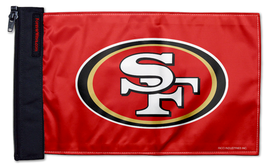 San Francisco 49ers 11"x17" Forever Wave Flag for Boats