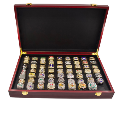 59 Football Championship Rings Set (1966-2024) – Size 11 Collectible