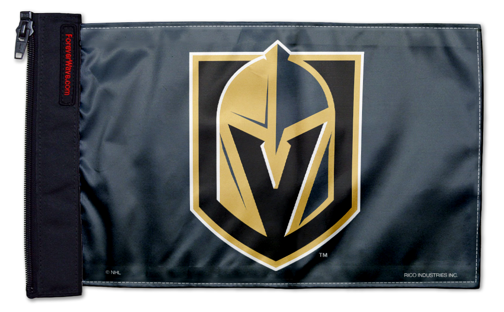 Las Vegas Knights 11"x17" Forever Wave Flag for Golf Carts