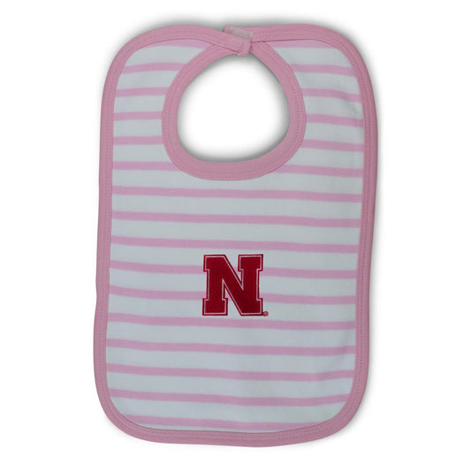 Nebraska Infant Stripe Knit Bib
