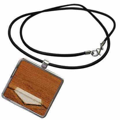 3dRose Florene Sports - Home Plate In Baseball - Necklace With Pendant (ncl_50211)