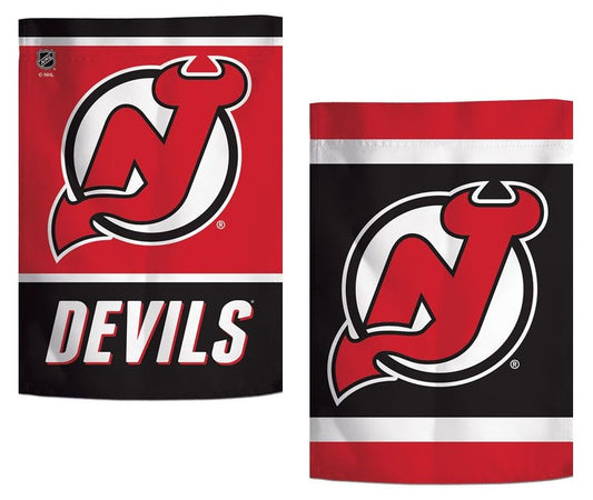 New Jersey Devils Garden Flag 2 Sided Hockey